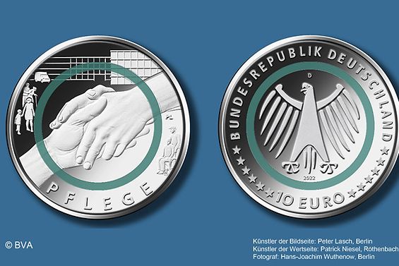 Münzen - 10 Euro - Im Dienst der Gesellschaft - Pflege