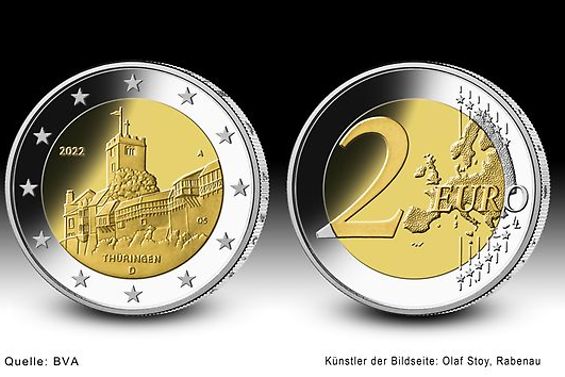 2-Euro-Gedenkmünze Thüringen